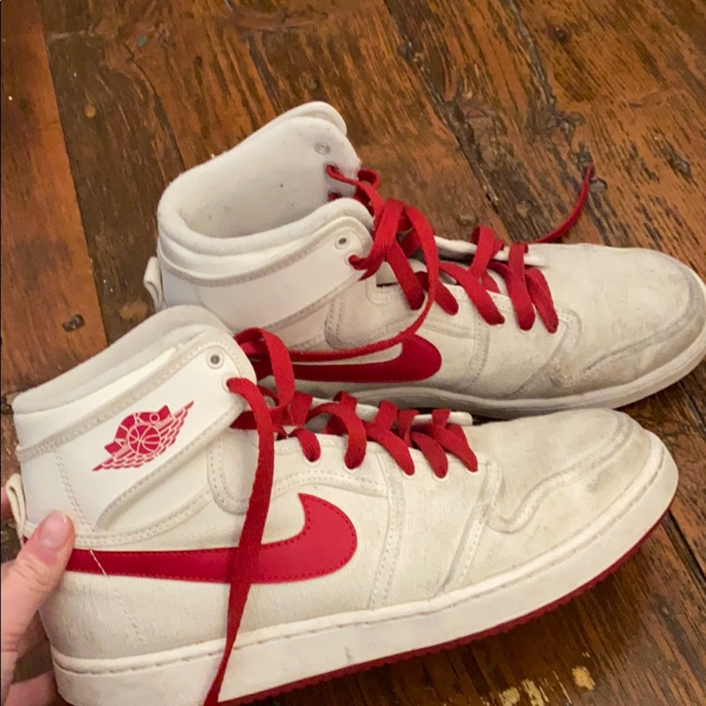 White Nike Air High tops